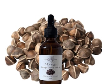 Óleo de semente de Moringa, orgânico, prensado a frio, não refinado, natural
