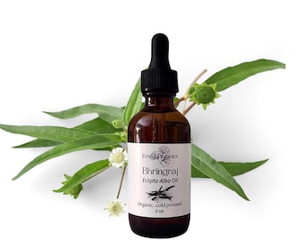 Bhringraj Oil, Organic, Cold Pressed, Unrefined, Natural