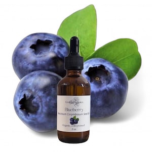 Blueberry Seed Oil, Cold Pressed, USDA Certified Organic, Unrefined, 100% Pure, Natural