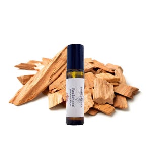 Sandalwood Essential Oil Pre-diluted Roll-On, Certified Organic, Natural