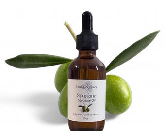 Olive Squalane, Organic, Cold Pressed, Unrefined, Natural