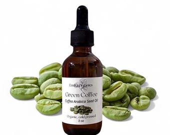 Green Coffee Bean Oil, Organic, Cold Pressed, Unrefined, Natural