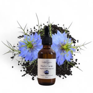Black Cumin Seed Oil, Black Seed Oil, Cold Pressed, USDA Certified Organic, Unrefined, 100% Pure, Natural