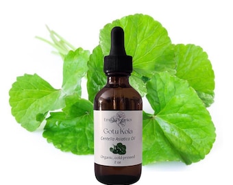 Olio di Gotu Kola, biologico, spremuto a freddo, non raffinato, naturale