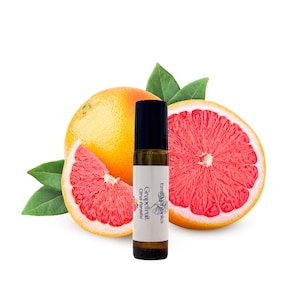 Pink Grapefruit Essential Oil Pre-diluted Roll-On, Certified Organic, Natural