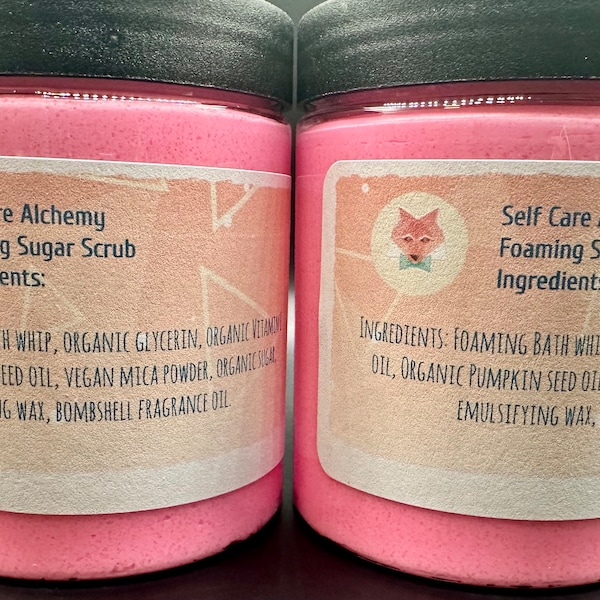 Bombshell Foaming Sugar Scrub 8oz