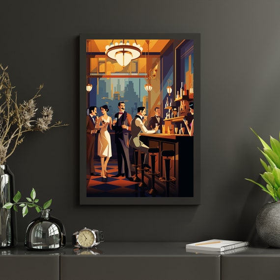1920's Speakeasy, Classy Bar, 1920s Gathering, 20s Poster, Vintage ...