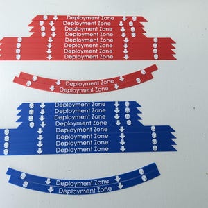 40K deployment zone markers - 2 player set 3D printed