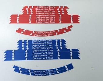 40K deployment zone markers - 2 player set 3D printed