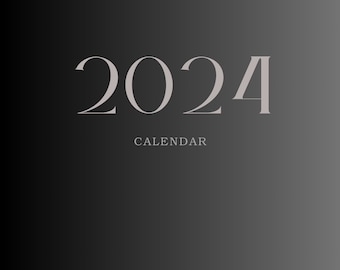 Kalender 2024 (einfach)