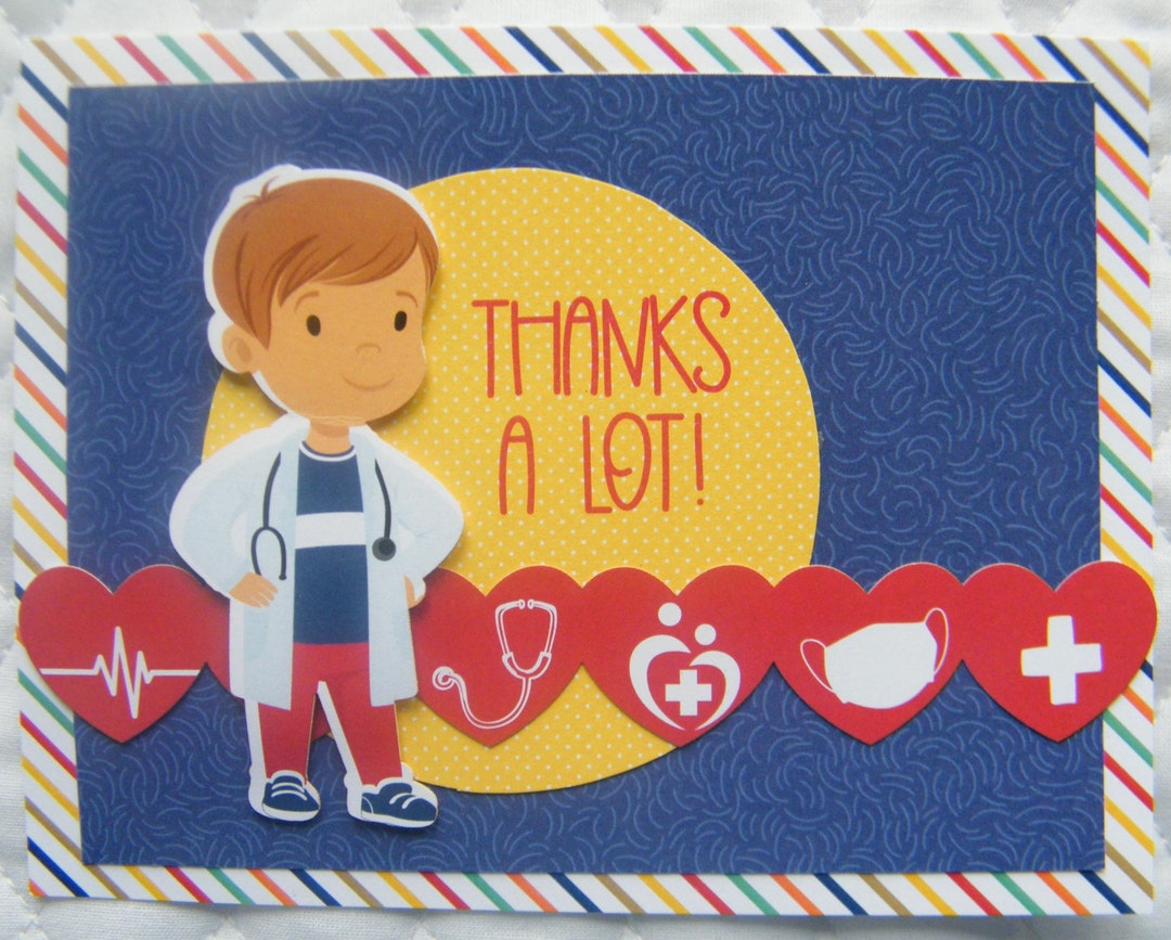 Thank You Card Medical Doctor, Male Nurse, PA Size A2 Blank Inside - Etsy