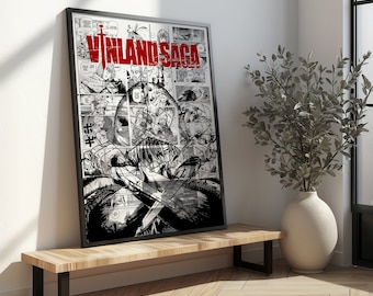 Vinland Saga / Thorfinn / Manga / Affiche / Cadre / Toile / Cadeau pour lui / Cadeau pour elle / Cadeau pour fan de manga