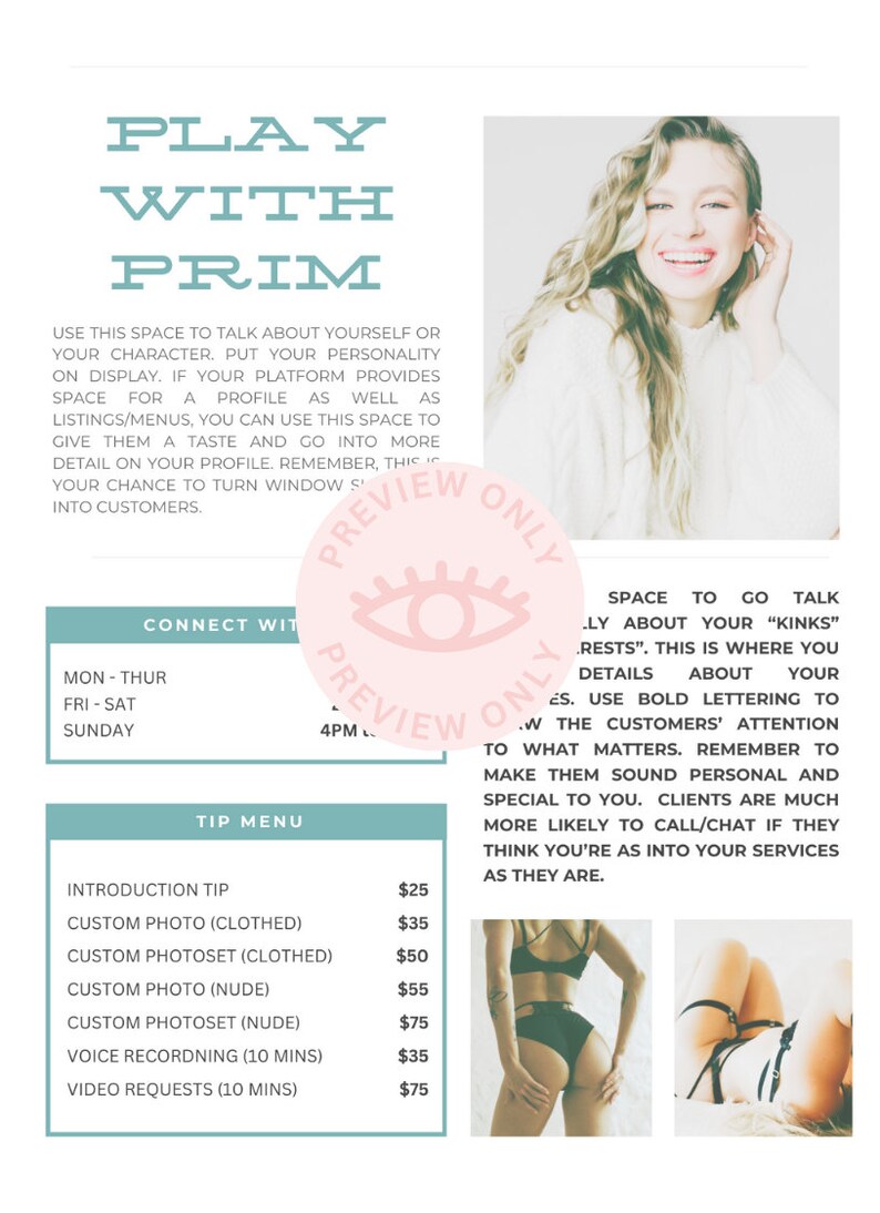 Editable Canva Template: Play with Prim image 2