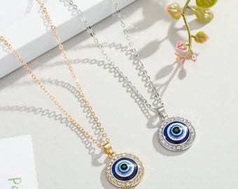 Anime inspired eye necklace for men and women