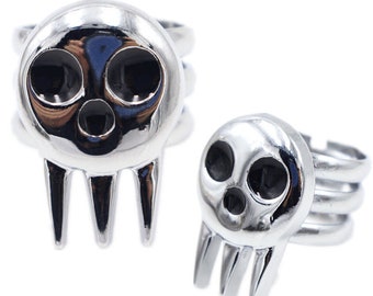 Soul Eater Anime Skull Logo Ring Maja Ring Necklace Pendant Keychain Pendant for men and women