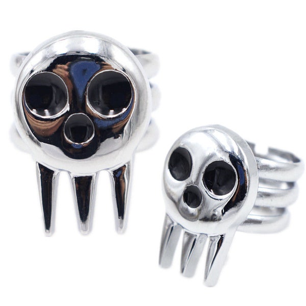 Soul Eater Anime Skull Logo Ring Maja Ring Necklace Pendant Keychain Pendant for men and women