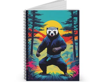 Honey Badger Martial Arts Notebook: Funny Animal Sketchbook - Etsy