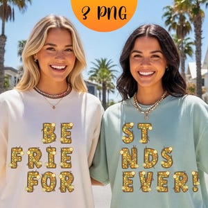 Beste Freunde für immer Shirt Freund Design PNG SVG BFF Bundle