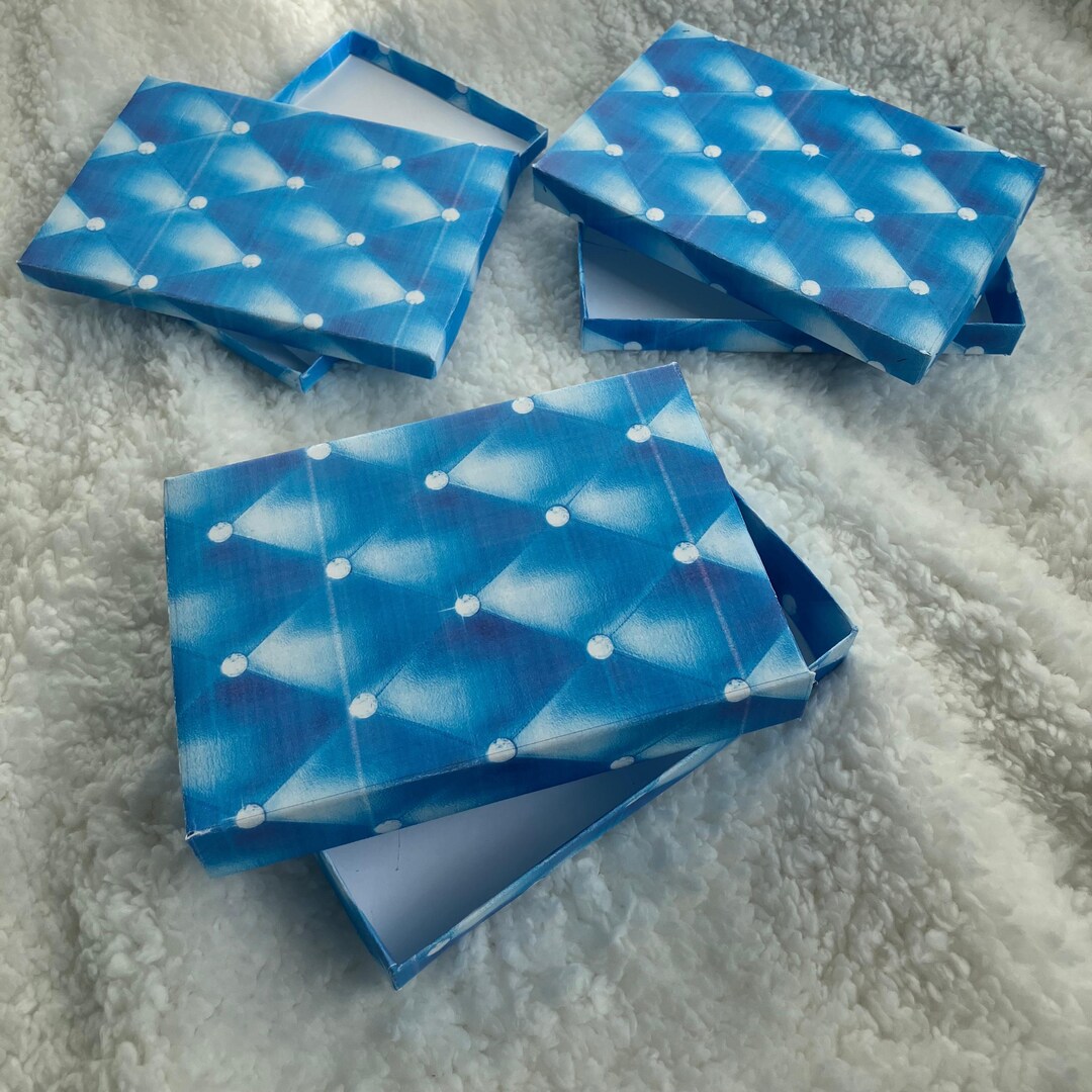 Printable Blue Jewelry Box Set | Junk Journal Craft Kit Boxes Bundle ...