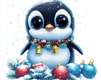 70 süße Weihnachtstiere Clipart PNG Urlaub Bundle | Baby Weihnachten Tier Png | Festliche Winter Waldtiere | Kommerzielle Nutzung