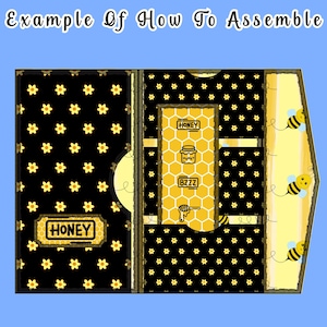 Shabby Chic Honey Bee Junk Journal Kit: Printable Folio Wallet