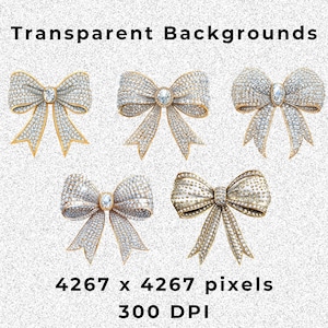 Gold Glitter Coquette Bow PNG, Sparkly Christmas Bow, Gold Bows Files, Sparkling Bridal Bow, Golden Rhinestone Bow