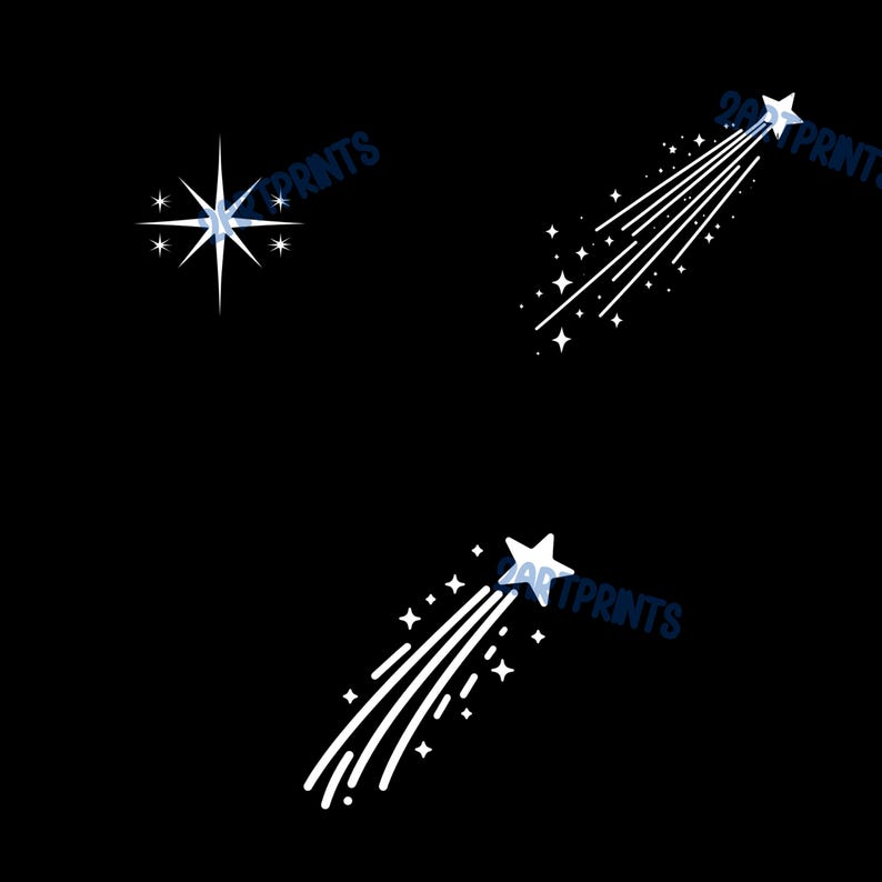 Stars PNG, Star Clipart, Stars SVG, Sparkling Stars Image Bundle, Cool Star Designs, Shooting Star Vector, Falling Stars, Star Shape