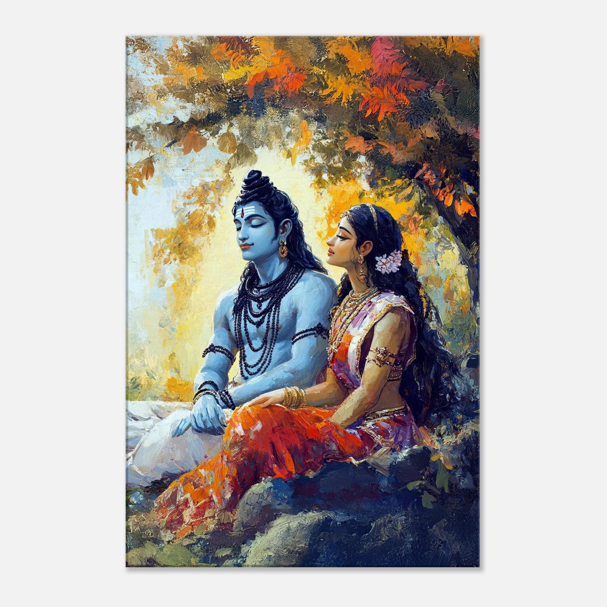 Lord Shiva and Goddess Parvati Forest, Canvas Print, Wall Art Home Office  Studio Decor, Hindu Indian Ethnic Heritage Gift, Ready to Hang Art - Etsy, image size:2000x2000