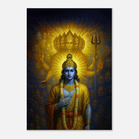 インド、ヒンドゥー教、伝統的絵画、手彩色、クリシュナ、シヴァ、布に彩色 インド、ヒンドゥー教、伝統的絵画、手彩色、クリシュナ、シヴァ、布に