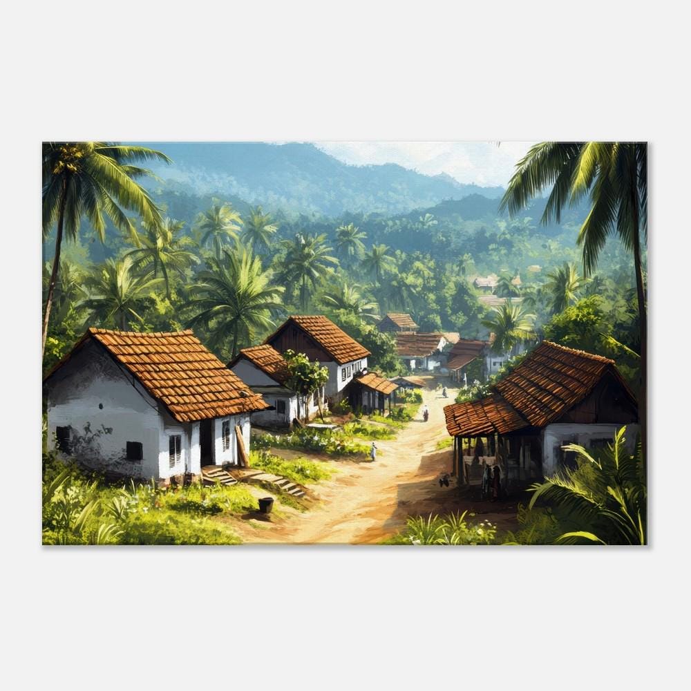 Indian village scene - Etsy Canada, حجم الصورة 1000x1000