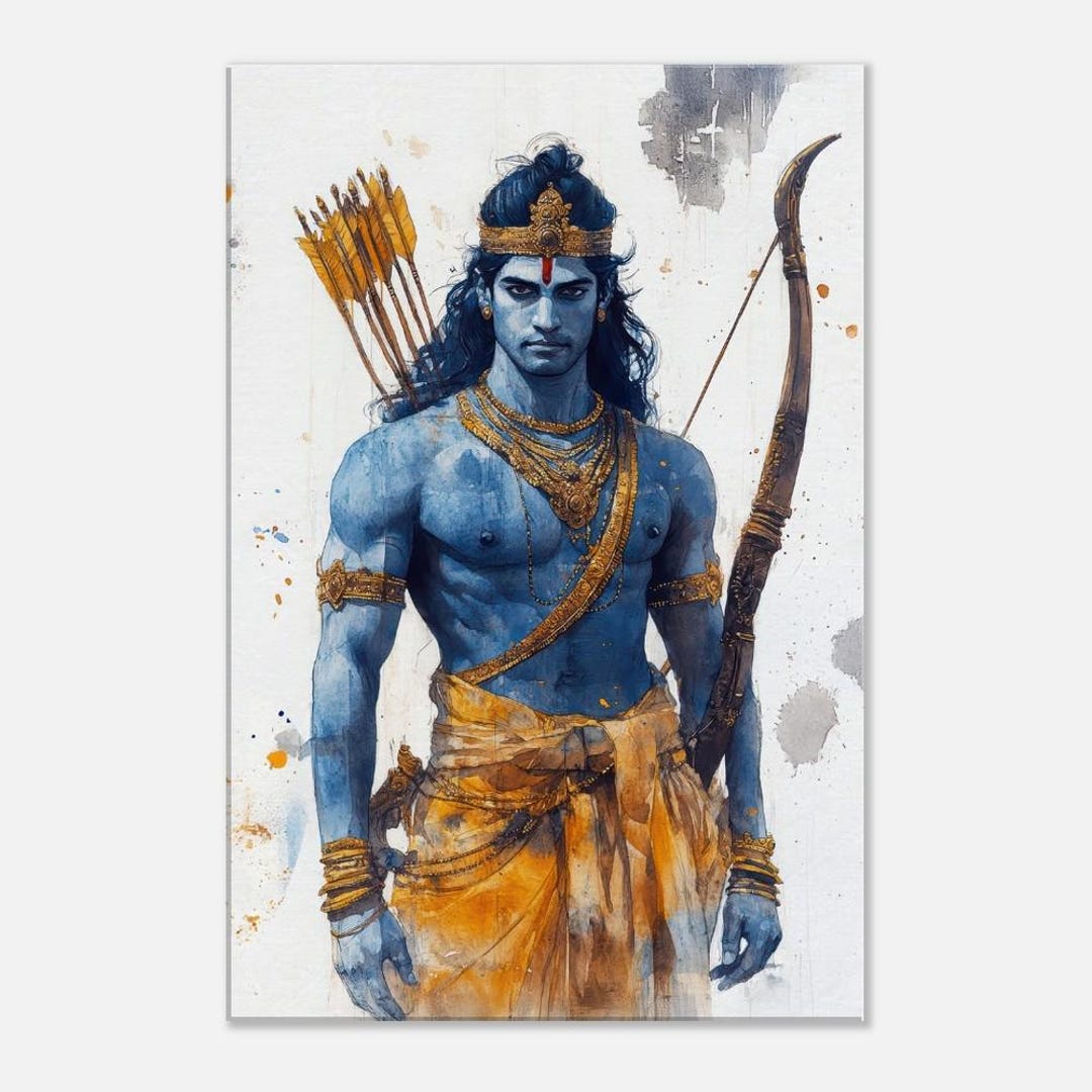 Lord Rama the Warrior Prince Canvas Print, Wall Art Home Office Studio ...