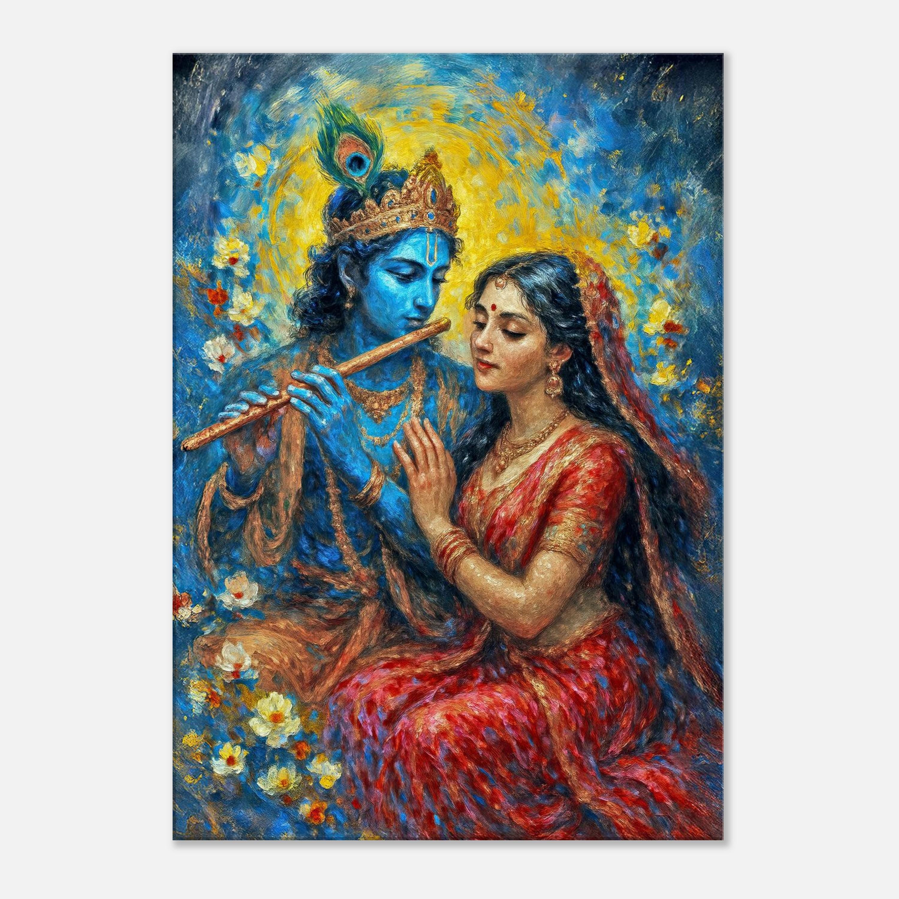 クリシュナ／ヒンドゥー：油彩 クリスタル装飾 कृष्ण, Kṛṣṇa ˈkr̩ʂɳə il_fullxfull.7192586272_1z1h.jpg