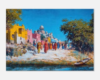 ラージャスターンの女性画、伝統的なインド美術 - Etsy 日本