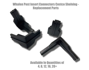 Whalen Post Insert Corner Connectors for Costco Shelving Unit 5 Shelf Rack WSZB244872-SV5MS 956873 Raybee, Armadillo, Member's Mark PETG