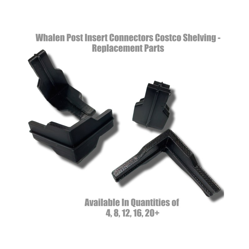 4 Pack Whalen Post Insert Corner Connectors for Costco Shelving Unit 5