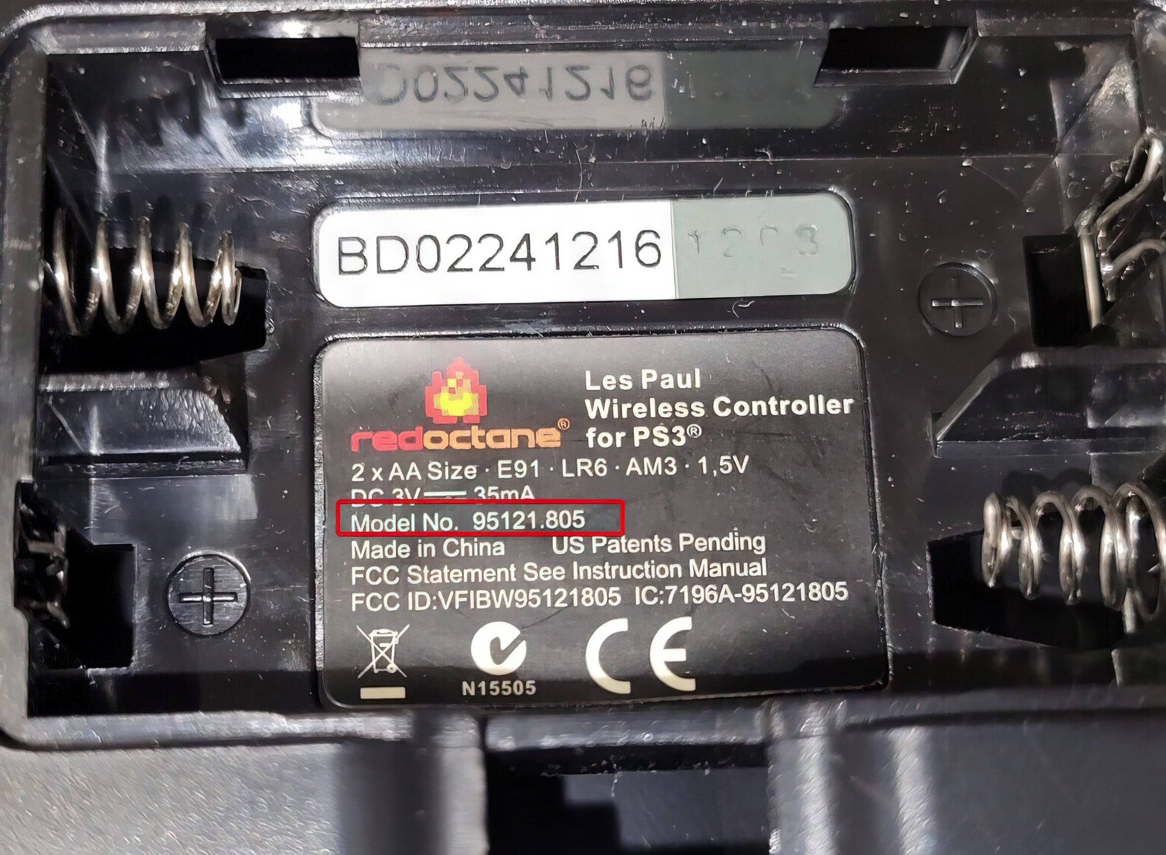 Guitar Hero Les Paul Replacement Battery Cover Xbox 360 PS3