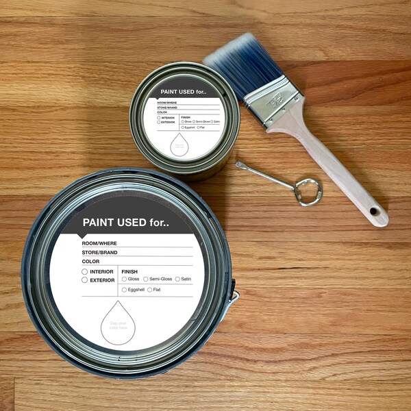 Paint Can Label Etsy