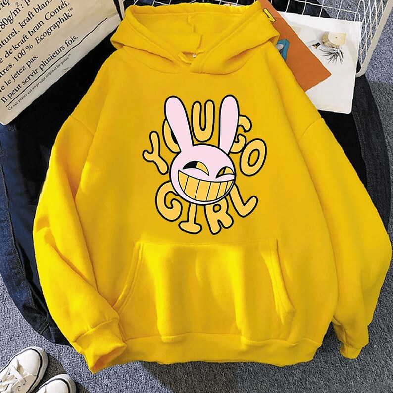 The Amazing Digital Circus Hoodie Pomni Embroidered Hoodie