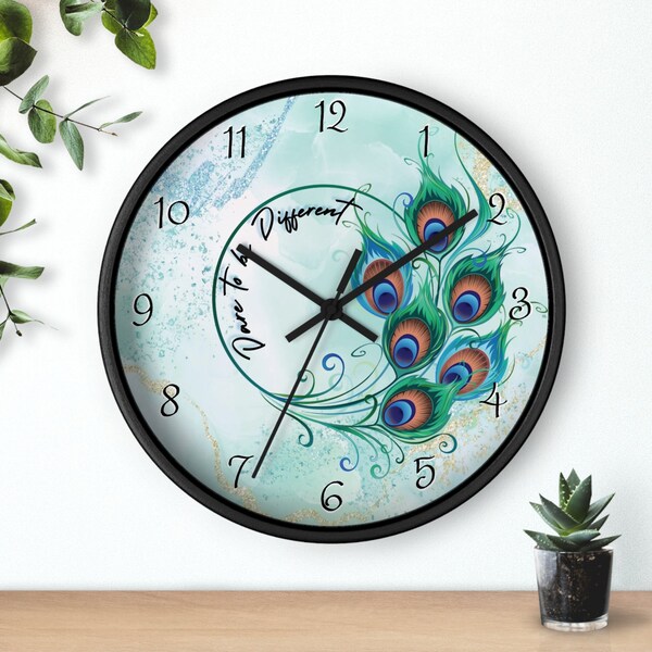 Peacock Dare to be Different Wall Clock