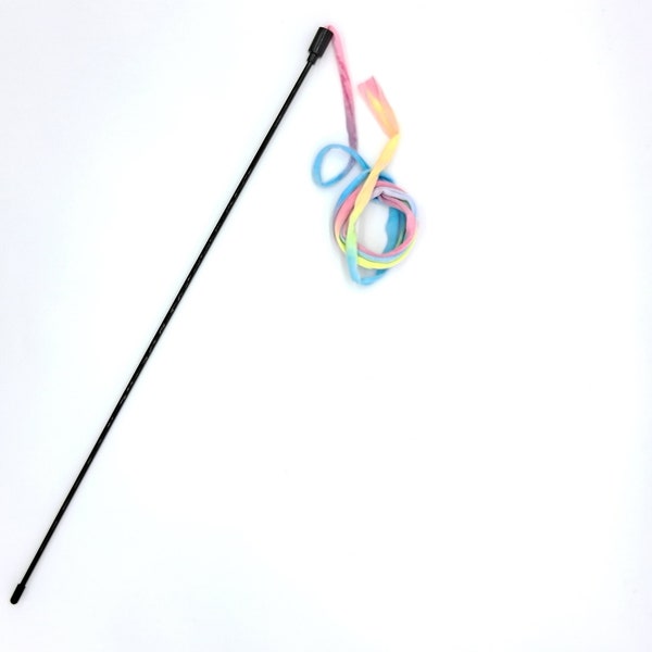 Ribbon Teaser Wand Cat Toy