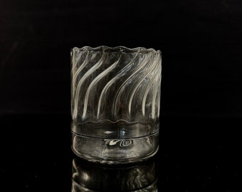 Hand blown rocks glass