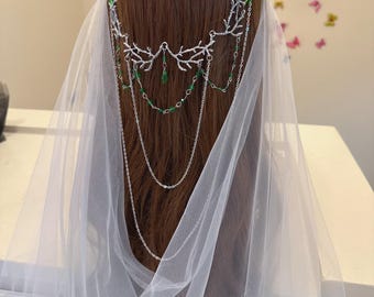 Vintage Sterling silver hair clip wedding veil clip Crystal Hair Clip Small Wedding Hair Piece Bridesmaids Hair  main image 4