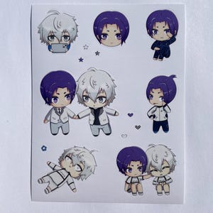 Blue Lock Nagi Seishiro and Mikage Reo Sticker Sheet / Stickers