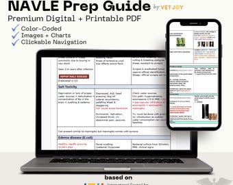 Guide d'étude NAVLE 2026 : préparation à l'examen vétérinaire avec code couleur (numérique + imprimable)