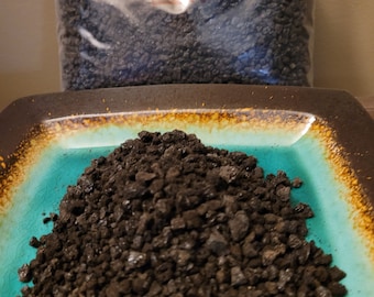 Black lava for bonsai trees