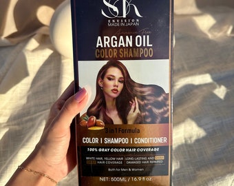 SK Envision Argan Oil Color Shampoo | Silky, Shiny Hair | All Hair Types, 100% Natural