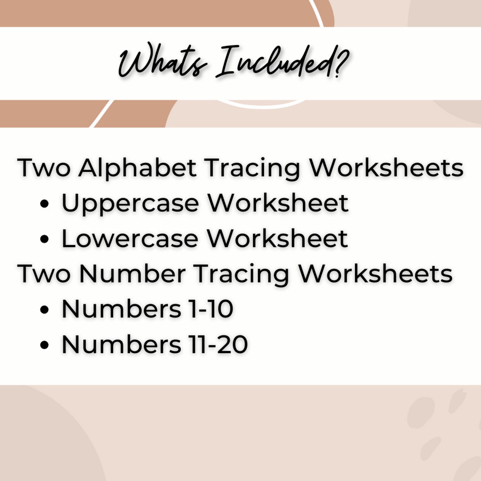 Alphabet and Numbers Tracing Practice Printable Etsy