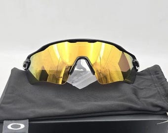 Oakley Radar EV Path OO9208 Black Yellow Polarized Mirror Lens Cycling Running Sunglasses Sport Eyewear Gift for Cyclist