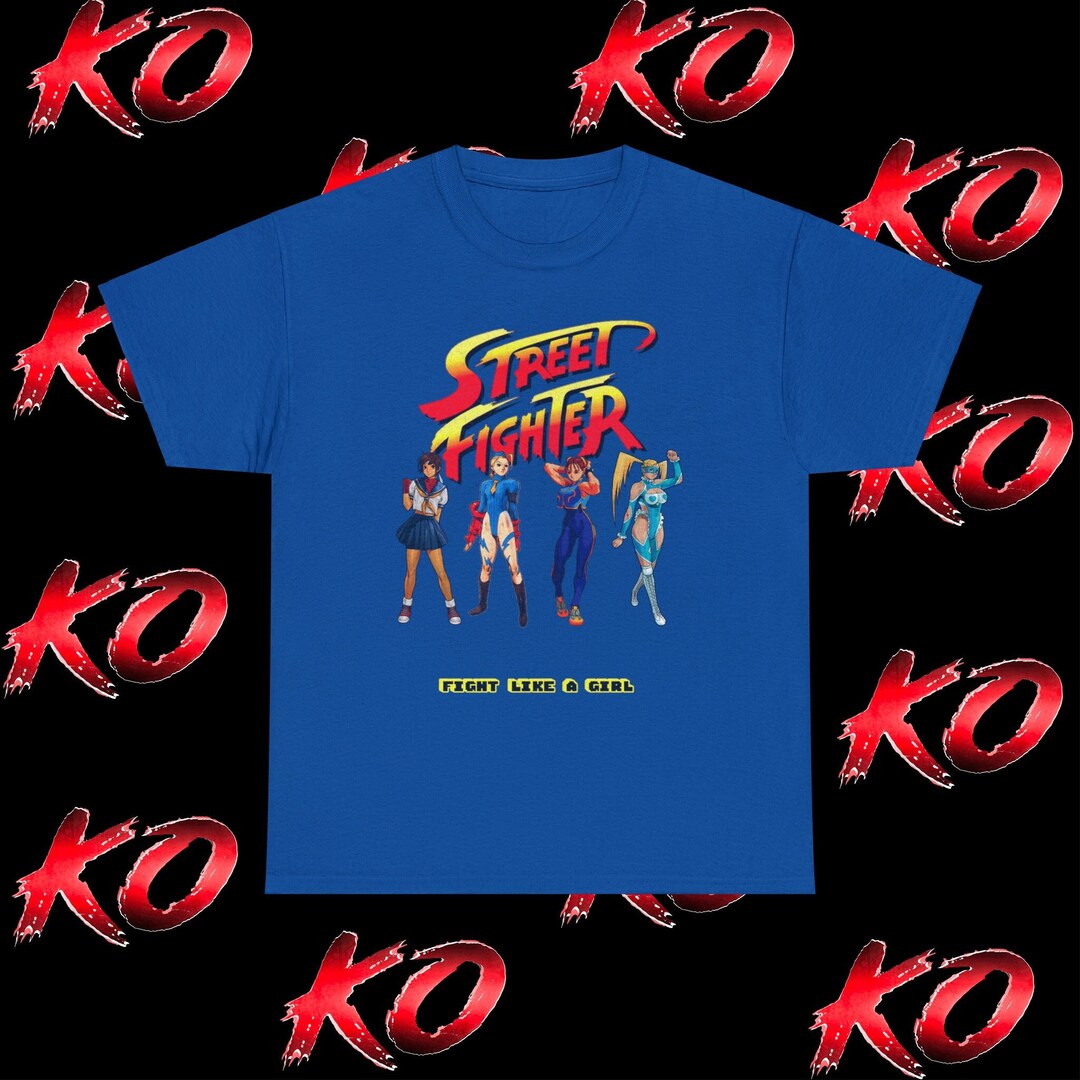 Street Fighter Capcom Cuties Tee 'fight Like a Girl' Retro Gaming Shirt ...