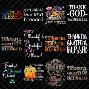 Preppy Fall Thankful Png bundle, Autumn Png, Give Thanks Jesus, Fall Png, Thanksgiving shirt Png, Thankful Sublimation Png, Fall Pumpkin png